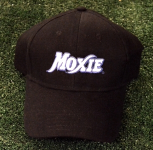 Black Moxie Cap with Blue Outline Logo Black Moxie Cap with Blue Outline Logo